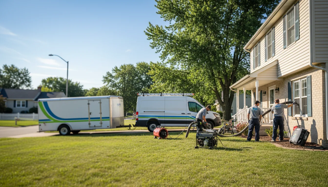 Flooded Basement Restoration And Cleanup With Repair in Van Buren, AR near me